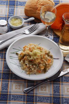 Risotto alla zucca e fagioli freschi - Primi - Lombardia