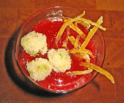 Panna rappresa al limone