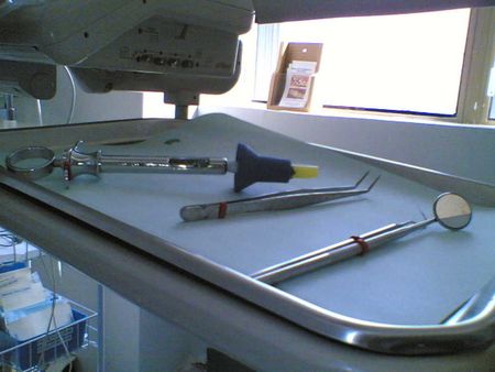 at the dentist's