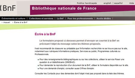 Le site de la BNF