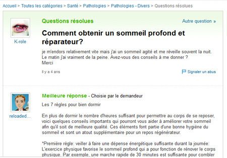 Yahoo questions/réponses