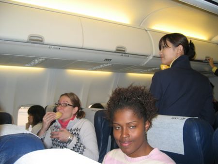 SAPPORO - Dans l'avion 1