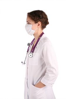 hospital nurse half face