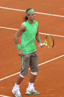 Rafael Nadal en quart de finale de Roland Garros 2008