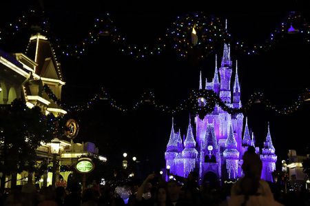 Disney World Main Street at Night