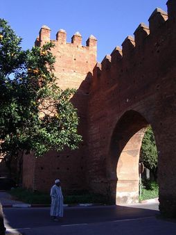 Stedovké hradby msta Rabatu v Maroku City walls of Rabat, Morroco | p