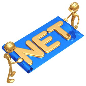 Web Builders Internet Construction Holding Blueprint With NET