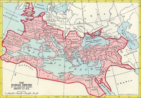 extension maximale empire romain vers 117