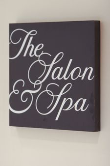 salon and spa sign