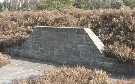 1 Mass grave at former concentrationcamp Bergen-Belsen, Germany 1 Mass