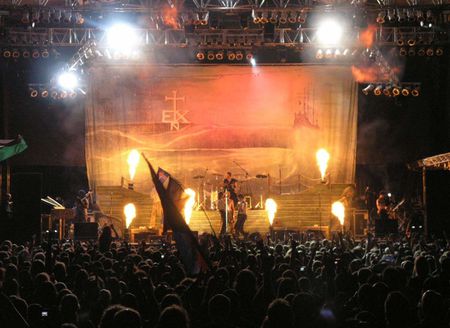Zespó In Extremo w czasie festiwalu Masters of Rock 2007 Vystoupen