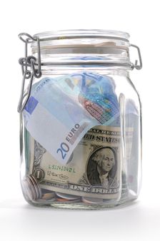 Money in a Glass Jar