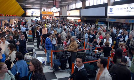 São Paulo - Filas no aeroporto de Congonhas, na zona sul de São Paul