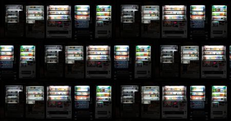 Japanese vending machines desktop background