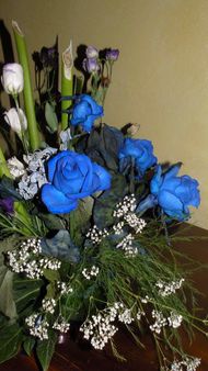 rose blu e mughetto