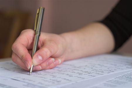 taking test