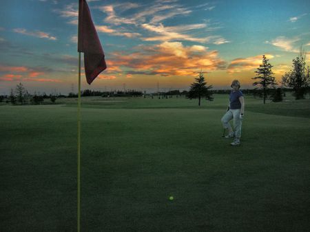 Golf twilight golf. | Source http://www. flickr. com/photos/striatic