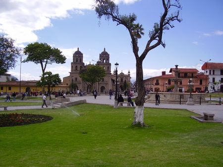 1 Plaza de Armas in Cajamarca | Source | Author Calebperu | Date | Pe