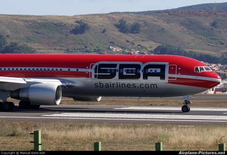 Avión de SBA Airlines