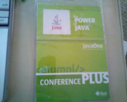JavaOne 2006 Alumi Badge