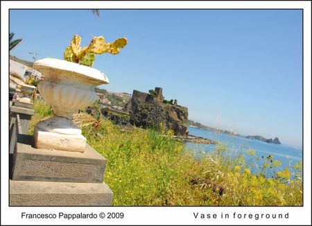 Acicastello - Vase in foreground
