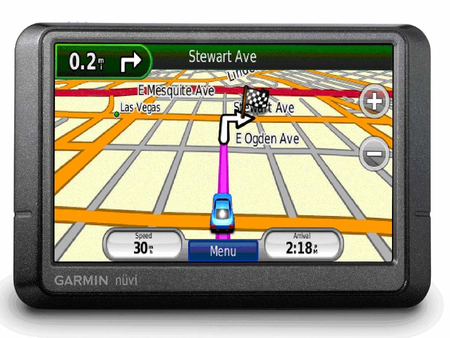 Navegador GPS de la empresa Garmín