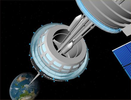 Space Elevator GEO Station