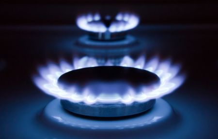 Flame of gas