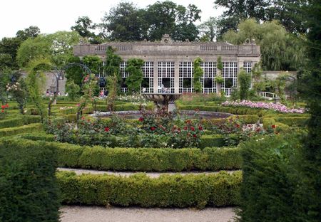 fountain in garden
