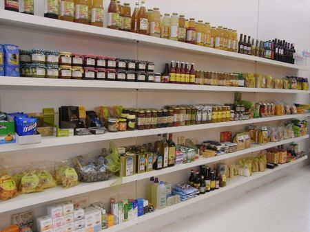 Exposición de Productos Vegetarianos y Ecológicos de la Tienda Sopa