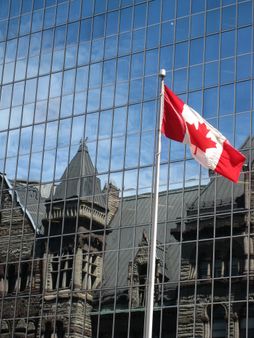Old City Hall and Flag