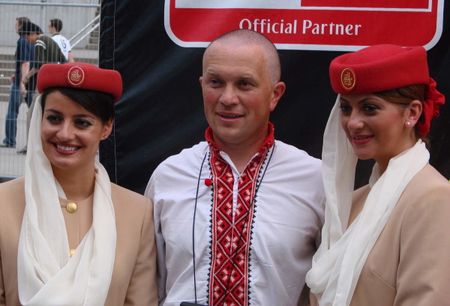 Ukranian and Emirates stewardesses