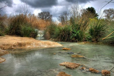 Hot spring in Saturnia (Italy)