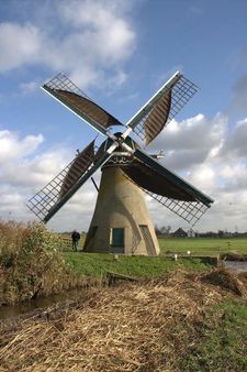Tuinder- of Kogjespolder - Molen De Kok met vier halve zeilen, foto 2