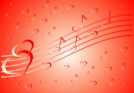 Valentine background, vector illustration