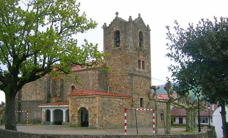 Church in Seña, Limpias, Cantabria, Spain. Iglesia de la villa de Se