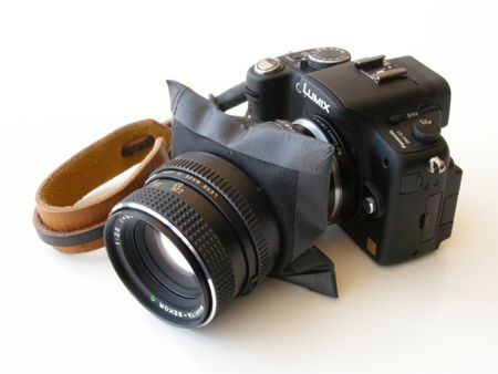 Lumix G1 with DIY Mamiya 80mm Tilt Shift