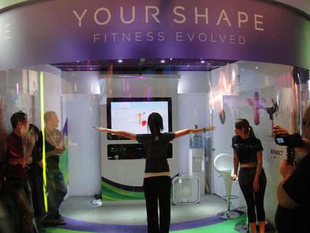 E3 2010 Xbox 360 Kinect Your Shape Fitness Evolved demo booth