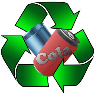 Ejemplo de aluminio reciclable: latas de refrescos