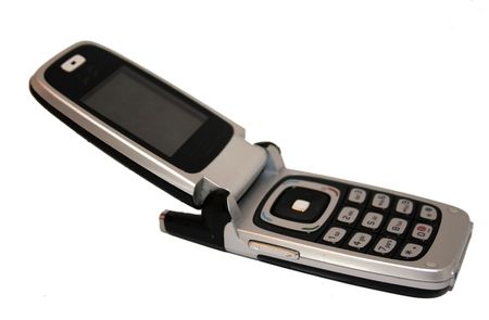 Mobile Phone with Flap Open