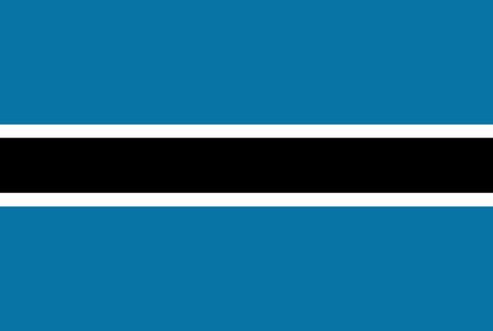 flag of botswana with official proportion