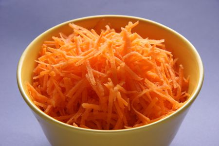 grated carrots.