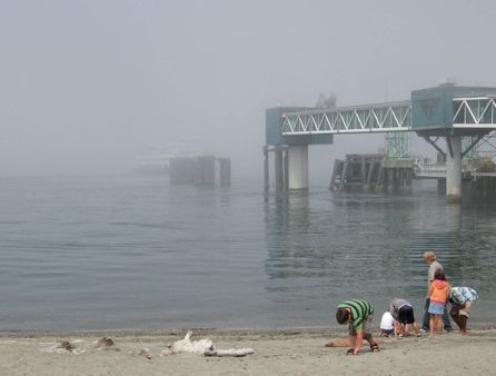 Ferry foggy