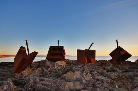 Interesante escultura 'VENT' que nos podemos encontrar en Can Pastilla