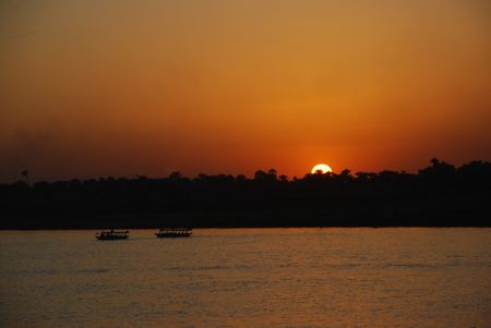 Sunset at River Nile Egypt 5