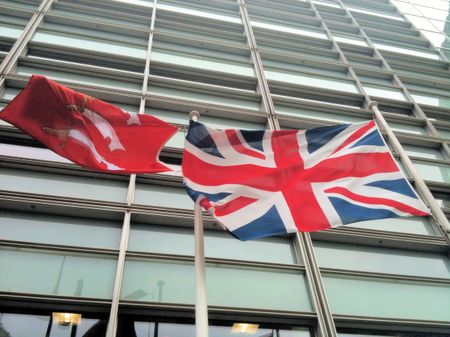 Essex flag flying outside Eland House