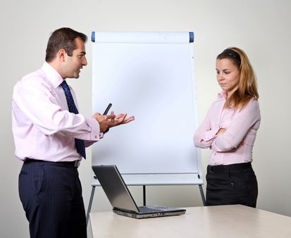 Two office workers
