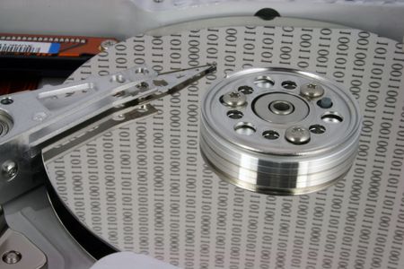 hard disk - binary on platter