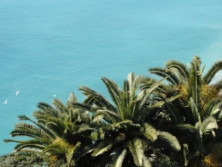 Aguas turquesas del mar de Niza.
