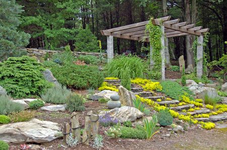 1 The rock garden with pergola. | Source | Author Zipity11 | Date 20